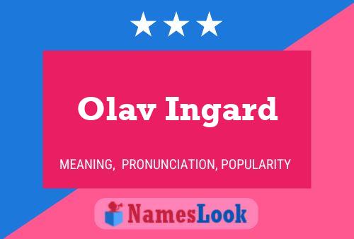 Olav Ingard 名字海报