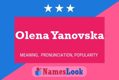 Olena Yanovska 名字海报