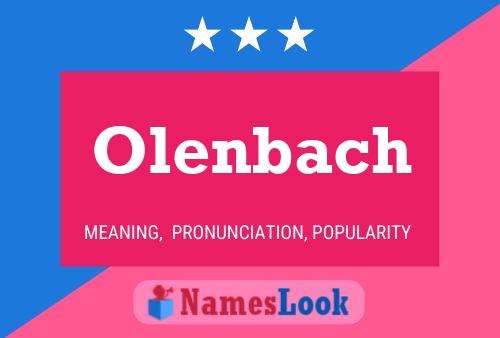 Olenbach 名字海报