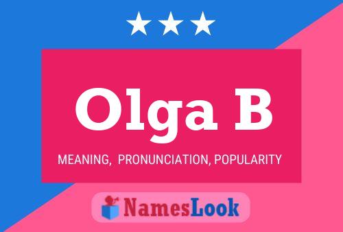 Olga B 名字海报