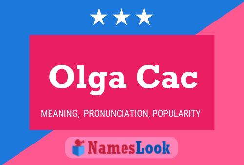 Olga Cac 名字海报