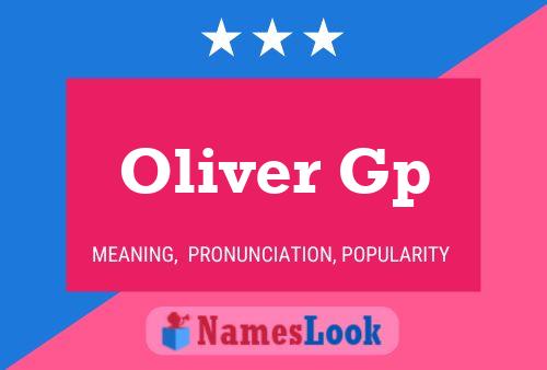 Oliver Gp 名字海报