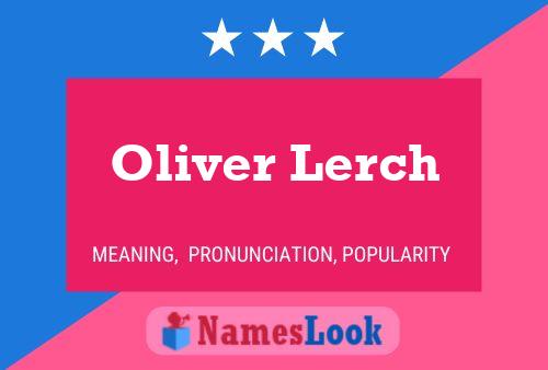 Oliver Lerch 名字海报