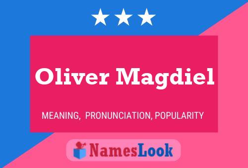 Oliver Magdiel 名字海报