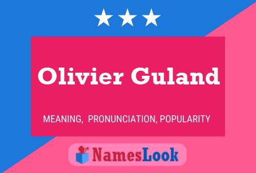 Olivier Guland 名字海报