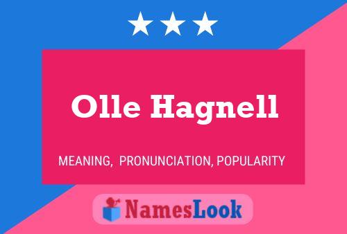 Olle Hagnell 名字海报