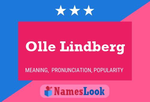 Olle Lindberg 名字海报