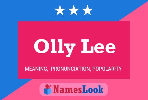 Olly Lee 名字海报