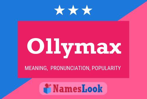 Ollymax 名字海报