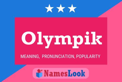 Olympik 名字海报