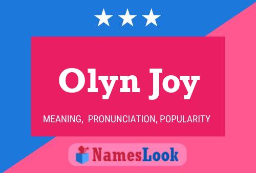 Olyn Joy 名字海报