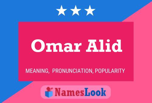 Omar Alid 名字海报