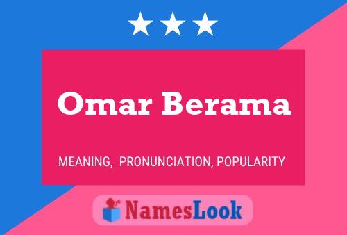 Omar Berama 名字海报