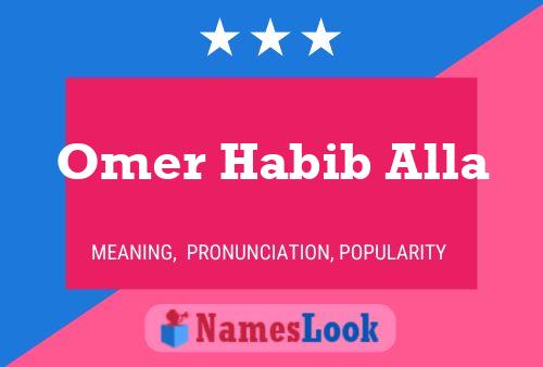 Omer Habib Alla 名字海报