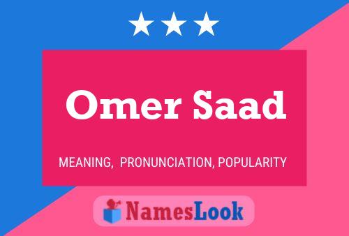 Omer Saad 名字海报