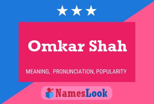 Omkar Shah 名字海报