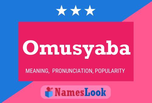 Omusyaba 名字海报