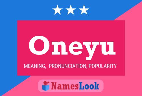 Oneyu 名字海报