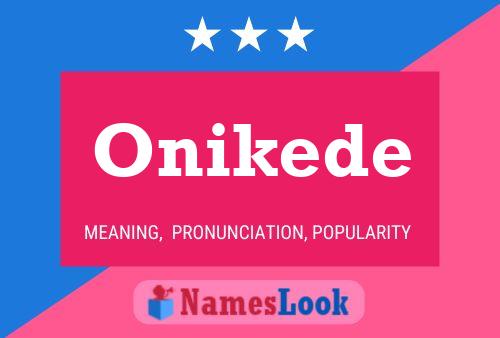 Onikede 名字海报