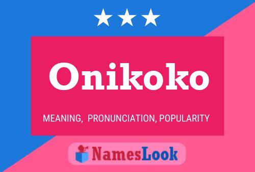 Onikoko 名字海报