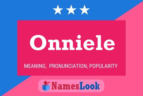 Onniele 名字海报