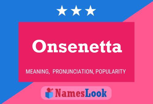 Onsenetta 名字海报