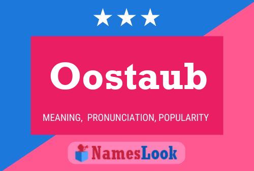 Oostaub 名字海报