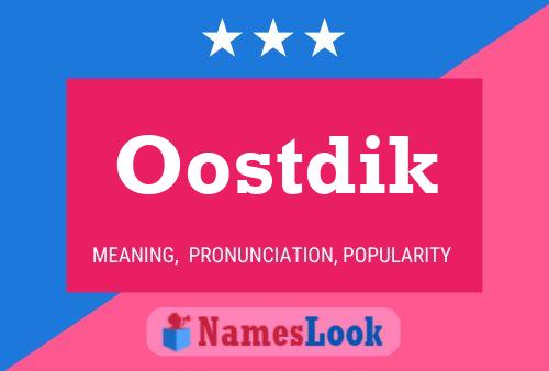 Oostdik 名字海报