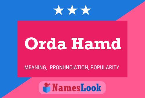 Orda Hamd 名字海报