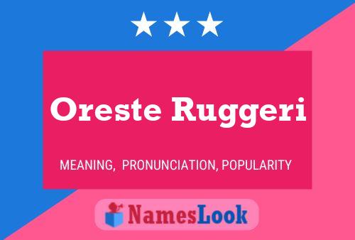 Oreste Ruggeri 名字海报