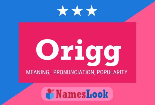 Origg 名字海报