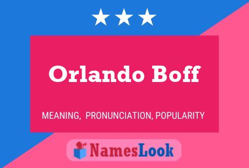 Orlando Boff 名字海报