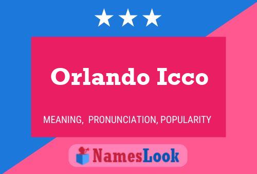 Orlando Icco 名字海报