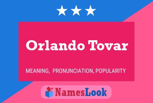 Orlando Tovar 名字海报