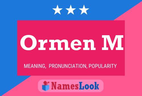 Ormen M 名字海报