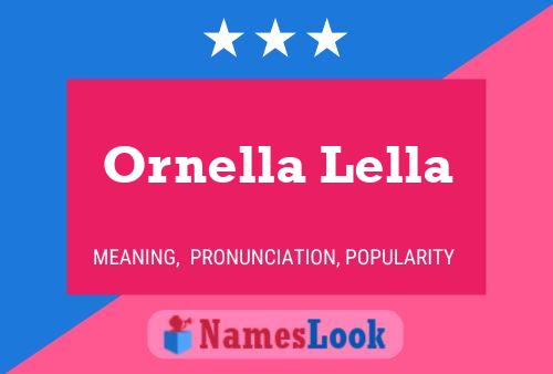 Ornella Lella 名字海报