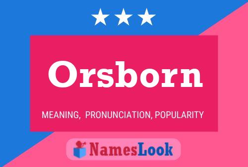 Orsborn 名字海报