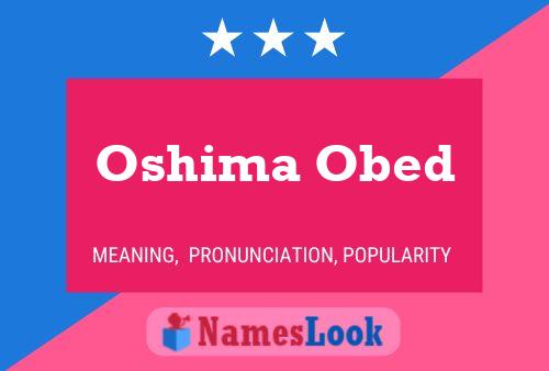 Oshima Obed 名字海报