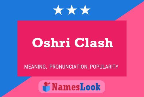 Oshri Clash 名字海报