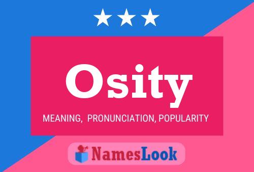 Osity 名字海报