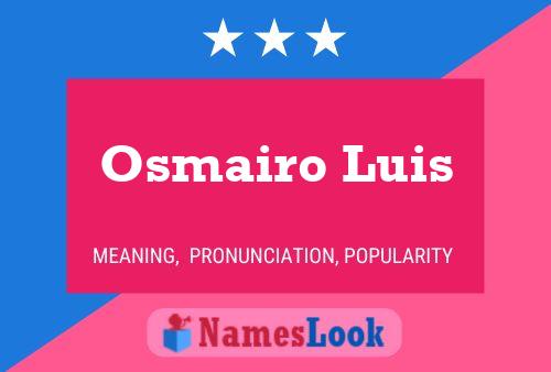 Osmairo Luis 名字海报