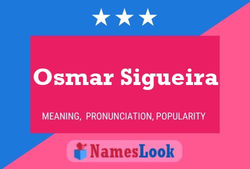 Osmar Sigueira 名字海报