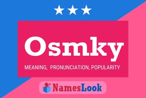 Osmky 名字海报