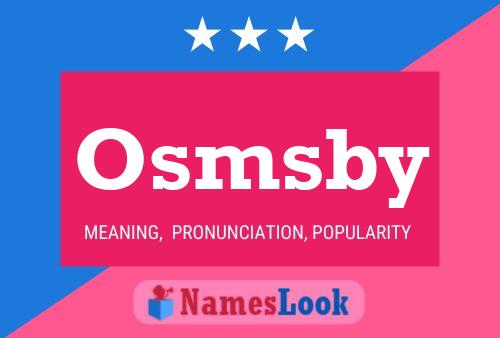 Osmsby 名字海报