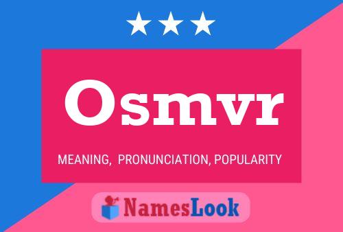 Osmvr 名字海报