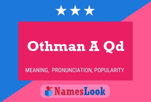 Othman A Qd 名字海报