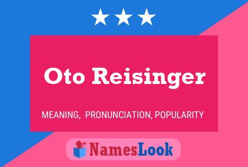 Oto Reisinger 名字海报