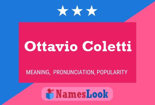 Ottavio Coletti 名字海报