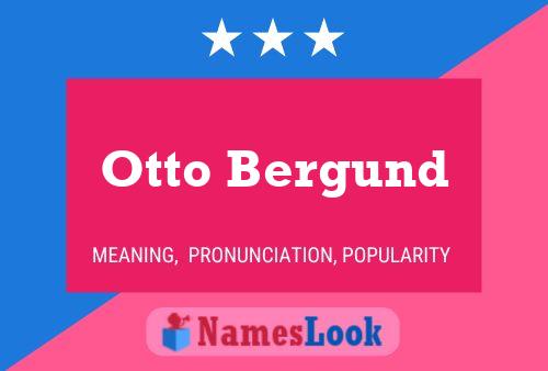 Otto Bergund 名字海报