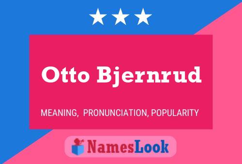 Otto Bjernrud 名字海报